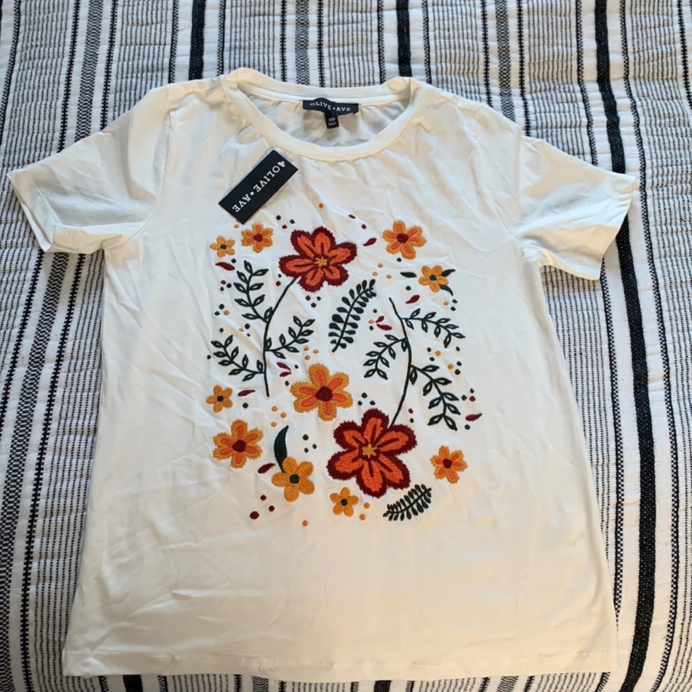 Olive Ave Embroidered Shirt